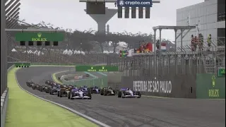 Formula 1 season 8 round 14 at São Paulo Brazil GP F123 My Team broadcast