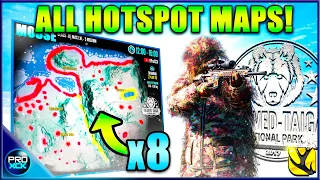 ALL 8 HOTSPOT MAPS!! | Medved Taiga Guide 2024 - theHunter Call of the Wild