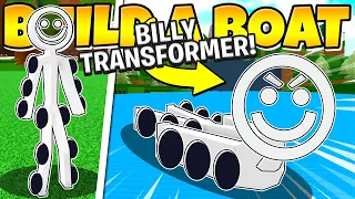 I TRANSFORMED BILLY INTO A WORKING CAR! 🚗 Roblox Build a Boat