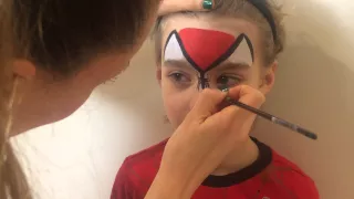 How to do a Basic Spiderman face paint - EASY Face Painting tutorial for BEGINNERS