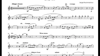 S.Rachmaninov - Spring Waters - T.Dokshizer - trumpet