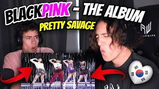 South Africans React to BLACKPINK - THE ALBUM ( Pretty Savage Lyrics + Live Performance )