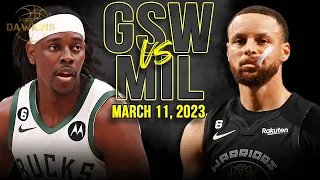 Golden State Warriors vs Milwaukee Bucks Full Game Highlights | March 11, 2023 | FreeDawkins