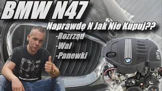 Silnik N47 BMW.. Naprawdę N jak Nie kupuj?? Rozrząd, Wał, Panewki!!