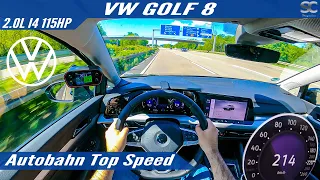 VW Golf 8 Variant 2.0 TDI (2021) - Autobahn Top Speed Drive POV