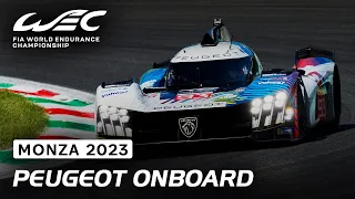 JEV takes on Monza with the Peugeot 9X8 Hypercar I Onboard Lap I 2023 6 Hours of Monza I FIA WEC