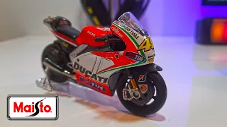 Review Diecast Valentino Rossi Ducati 2012 | Merk Maisto