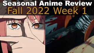 I Watched 30 New Animes This Season! | Seasonal Anime Review: Fall 2022 Week 1