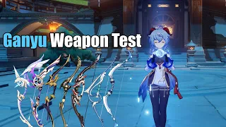 Ganyu's Weapon Test | Bow User | Genshin Impact