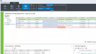 How to edit a running sequence in OpenLab CDS