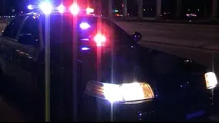 Miami Beach PD cruiser siren demo (wail, yelp, phaser, horn) [FL | 8/24/2012]