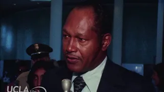 KTLA News: "Dick Garten interviews Mayor Tom Bradley at LAX" (1973)