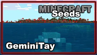 Best Mushroom Island and Ocean Monument Seed! | GeminiTay (Minecraft Bedrock Edition Seeds)