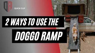 TWO WAYS TO USE THE DOGGO RTT RAMP || QUICK CLIP