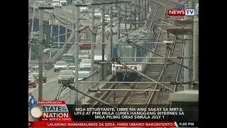 SONA: Mga estudyante, libre na ang sakay sa MRT-3, LRT-2 at PNR ...