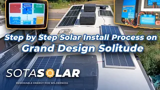 Grand Design Solitude Complete Step by Step Victron RV Solar Install Process