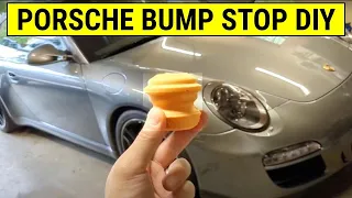 How to replace BUMP STOPS on a Porsche - Easy DIY Hack Tutorial on 997 (911, Cayman, Boxster)