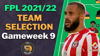 FPL GAMEWEEK 9 TEAM SELECTION | TOP 60K RANK | Fantasy Premier League Tips 2021/22