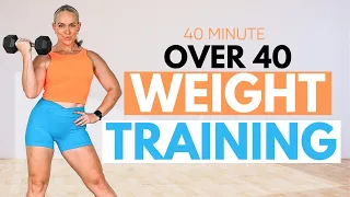 40 MIN Dumbbell WEIGHT TRAINING Workout For Women