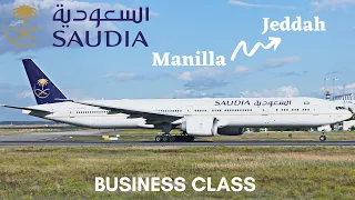 Saudia BUSINESS CLASS Boeing 777-300ER Manila to Jeddah | TRIP REPORT