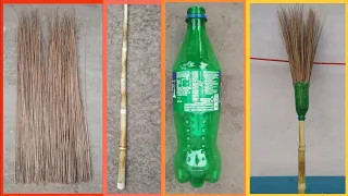 How to Make Broom by Bottle | Bottle se Jhadu Banana | ঝাড়ু বাধার নিয়ম | বোতল দিয়ে ঝাড়ু বানানো