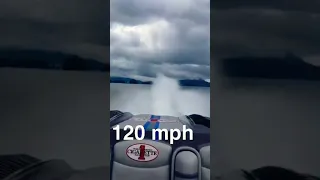 120mph in a Cigarette 39 Top Gun Unlimited Speedboat #shorts