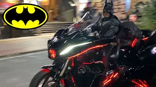 🎃渋谷ハロウィン👻電飾バイク軍団🦇バットマン新型バットモービルで登場！リアル🐷紅の豚 2022/10/29＃渋谷ハロウィン＃Halloween＃電飾バイク軍団＃バットモービル＃リアル紅の豚＃渋谷パリピ