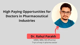Career for Doctors in Pharmaceutical industries | Pharma jobs | High Paying Jobs for Doctors