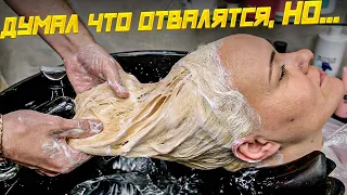 Холодный блонд с глубоким корнем. Окрашивание волос в блонд. Papa Blond