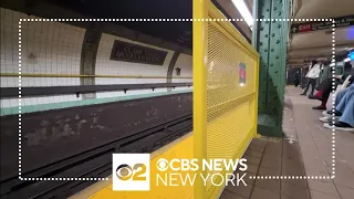 New subway platform barriers installed at Brooklyn station