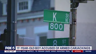 17-year-old accused of several armed carjackings facing adult charges in DC