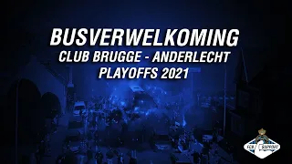 Busverwelkoming Club Brugge - Anderlecht playoffs 2021