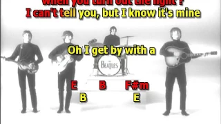 With A Little Help From My Friends Beatles best karaoke instrumental lyrics chords cover