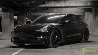 Black Tesla Model 3 Gets Murdered Out