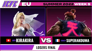 Kirakira (Nina) vs. Super Akouma (Akuma) Losers Final - ICFC EU Tekken 7 Summer 2022 Week 5