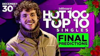 FINAL PREDICTIONS | Billboard Hot 100, Top 10 Singles | December 30th, 2023