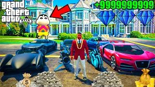 FRANKLIN BECOMES BILLIONAIRE IN GTA 5 ( LAST PART ) | SHINCHAN and CHOP