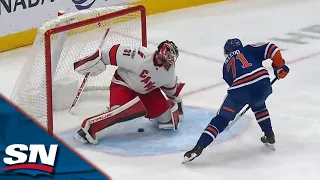 Ryan McLeod Goes Five-Hole With Smooth Backhand for Shorthanded Oilers Goal