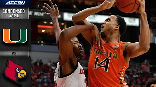 Miami vs. Louisville Condensed Game | 2019-20 ACC Men's Basketball