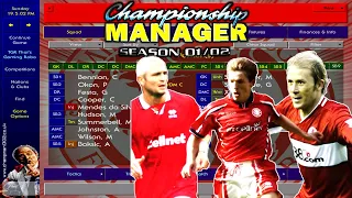 Championship Manager 01/02 | MIDDLESBROUGH Season Long Gameplay