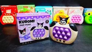 Hello Kitty Toys | 4 Minutes Satisfying with Unboxing Sanrio Kuromi Fast Push Pop It Fidget Toy ASMR