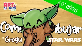 Como dibujar a BABY YODA paso a paso y fácil  - May the 4th be with You