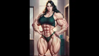 muscle female animación