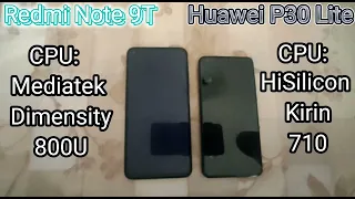 ⚡Xiaomi Redmi Note 9T 5G VS Huawei P30 Lite • Speed Test⚡