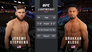 Jeremy Stephens vs Drakkar Klose | UFC® 4 Las Vegas Apex Live Gameplay