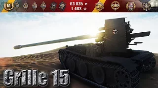 Grille 15 ПРАВИЛЬНАЯ ТАКТИКА - ОТЛИЧНЫЙ РЕЗУЛЬТАТ 🌟🌟🌟 World of Tanks лучший бой на Гриль 15