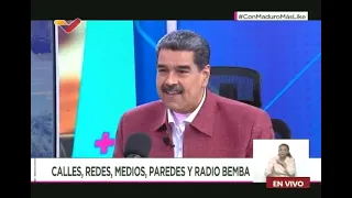 Maduro entrevistado por Juan Carlos Monedero en Con Maduro+, 27 de mayo de 2024