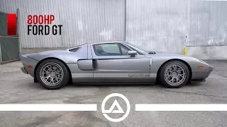 800 whp Ford GT Does Donuts and Burnouts