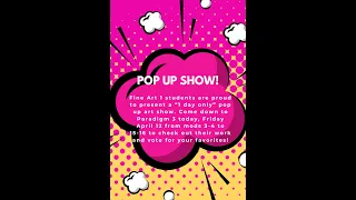 Pop Up Art Show