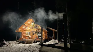 First trip to our Remote Off Grid Alaskan Cabin this winter ||MORE WORK ON THE SAUNA||